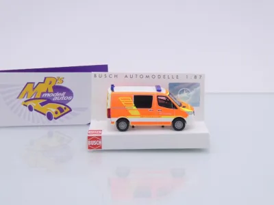 Preview: Busch 53468 # Mercedes-Benz Sprinter kurz " Feuerwehr Thyssenkrupp " 1:87