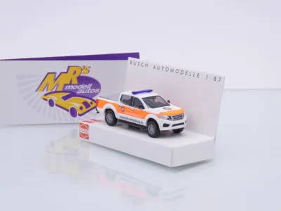 Busch 53732 # Nissan Navara Pick-Up Einsatzwagen " Wasserwacht Wittenberg " 1:87