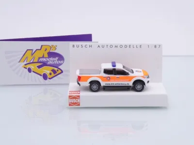Preview: Busch 53732 # Nissan Navara Pick-Up Einsatzwagen " Wasserwacht Wittenberg " 1:87