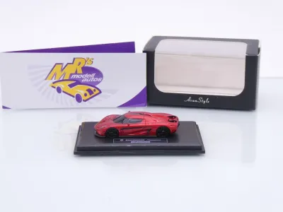 Preview: FrontiArt Avan Style HO-23 # Koenigsegg Regera Baujahr 2016 " dunkelrotmetallic " 1:87