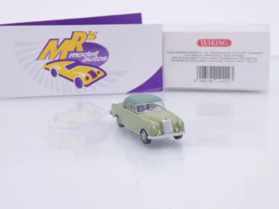 Preview: Wiking 0144 22 # Mercedes-Benz 220 Coupe Baujahr 1956-60 " hellgrün-grün " 1:87