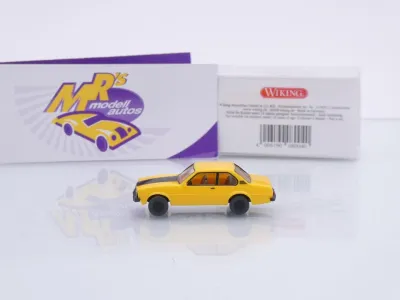 Preview: Wiking 0080 04 # Opel Ascona B Coupe Baujahr 1975-81 " Signalgelb-schwarz " 1:87