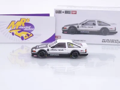Preview: TSM MINI GT KHM180 # Toyota AE86 Sprinter Trueno " Kaido House  Street V1 " 1:64