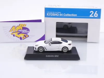 Preview: Kyosho K07116H #26 # Subaru BRZ Coupe Baujahr 2023 " weißmetallic " 1:64
