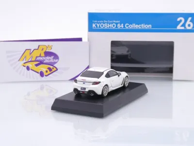 Preview: Kyosho K07116H #26 # Subaru BRZ Coupe Baujahr 2023 " weißmetallic " 1:64