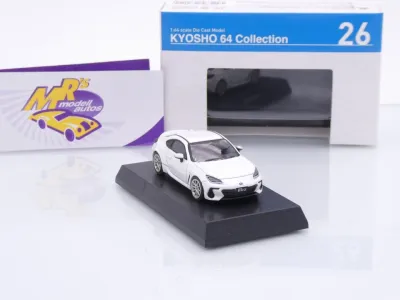 Preview: Kyosho K07116H #26 # Subaru BRZ Coupe Baujahr 2023 " weißmetallic " 1:64