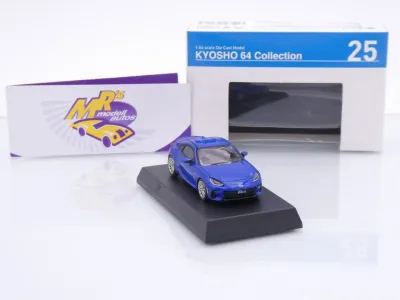 Preview: Kyosho K07116G #25 # Subaru BRZ Coupe Baujahr 2023 " dunkelblaumetallic " 1:64