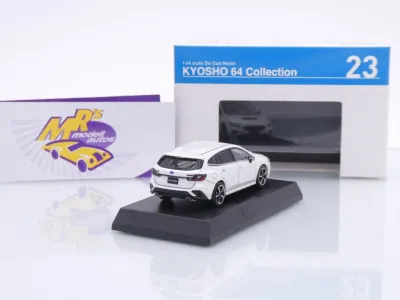Preview: Kyosho K07116E #23 # Subaru Levorg Limousine Baujahr 2024 " weißmetallic " 1:64