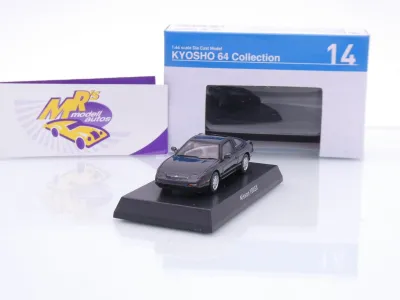 Kyosho K07115E #14 # Nissan 180SX S13 Coupe Baujahr 1989 " graumetallic " 1:64