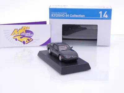 Preview: Kyosho K07115E #14 # Nissan 180SX S13 Coupe Baujahr 1989 " graumetallic " 1:64