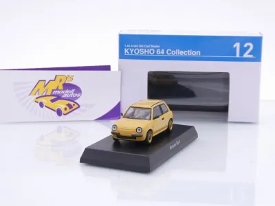 Kyosho K07115C #12 # Nissan Be-1 (BK10) Kombi Baujahr 1987 " Senfgelb " 1:64