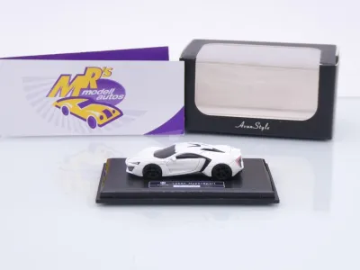 Preview: FrontiArt Avan Style HO-14 # Lykan Hyper Sport W-Motors Baujahr 2016 " weiß " 1:87