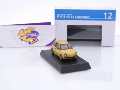 Preview: Kyosho K07115C #12 # Nissan Be-1 (BK10) Kombi Baujahr 1987 " Senfgelb " 1:64