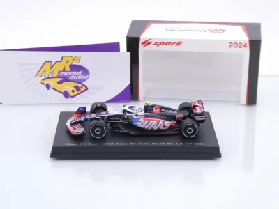 Preview: Sparky Y407 # Haas VF-24 F1 #27 8th USA Austin GP 2024 " Nico Hülkenberg " 1:64