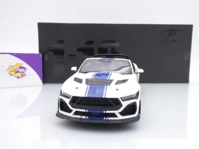 GT Spirit GT572 # Ford Shelby Mustang Supersnake Baujahr 2025 " weiß-blau " 1:18