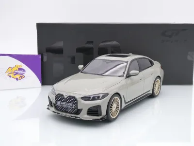 GT Spirit GT541 # BMW Alpina B4 GT Gran Coupe Baujahr 2024 " Fashion Grey " 1:18
