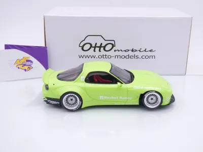 Preview: Ottomobile OT1155 # Mazda RX7 FD3S Baujahr 2015 " Rocket Bunny  Apfelgrün " 1:18