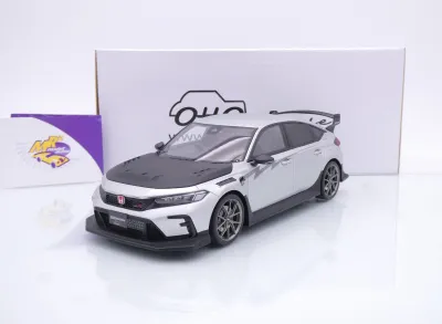 Ottomobile OT1133 # Honda Civic Type R Mugen Gruppe B Baujahr 2024 " mattsilber-mattschwarz " 1:18