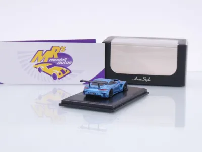 Preview: FrontiArt Avan Style HO-1 # Mercedes Benz AMG GT3 Baujahr 2016 " blaumetallic " 1:87