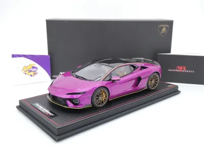 MR Collection LAMBO062SE3 # Lamborghini Temerario Baujahr 2024 " Viola Bast " 1:18