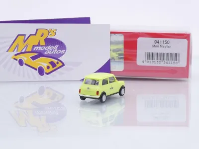 Preview: Herpa 941150 # Mini Cooper Mayfair hellgrün-schwarz " Mr. Bean " 1:87