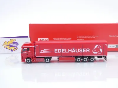 Preview: Herpa 319799 # MAN TGX GX Schubboden-Sattelzug " Edelhäuser (Rothenberg) " 1:87