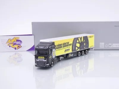 Herpa 961530 # DAF XG Kühlkoffer-Sattelzug " Spedition Kalbitz Wheelworld " 1:87