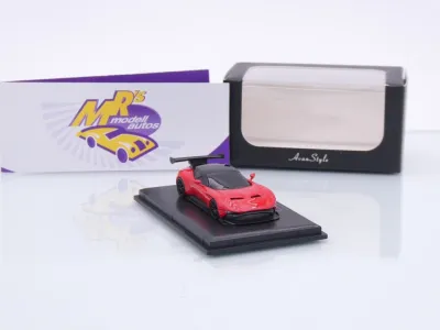 Preview: FrontiArt Avan Style HO-21 # Aston Martin Vulcan Baujahr 2016 " rot-schwarz " 1:87
