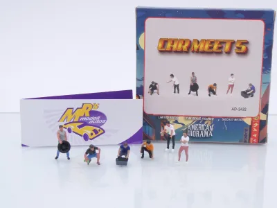 American Diorama AD-2432 # 6er Figuren Set " Car Meet 5 / Mechanics " 1:64