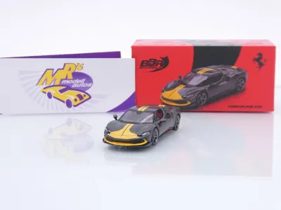 BBR Models BBRFER64007 # Ferrari 296 GTB Asetto Fiorano Baujahr 2024 " Grigio " 1:64