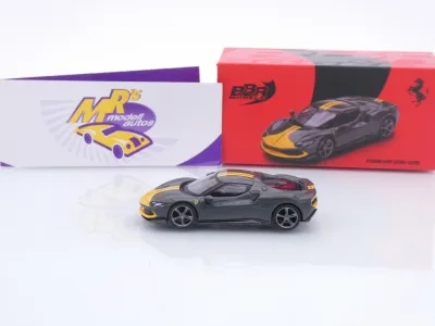 Preview: BBR Models BBRFER64007 # Ferrari 296 GTB Asetto Fiorano Baujahr 2024 " Grigio " 1:64