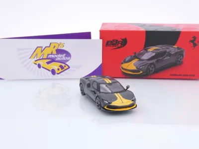 Preview: BBR Models BBRFER64007 # Ferrari 296 GTB Asetto Fiorano Baujahr 2024 " Grigio " 1:64