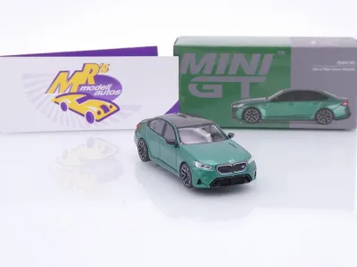 Preview: TSM MINI GT MGT01086-L # BMW M5 (G90) Limousine Baujahr 2024 " Isle of Man Green " 1:64