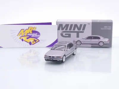 TSM MINI GT MGT00792-L # BMW 750IL (E38) 2000 LHD " Aspen Silver Metallic " 1:64