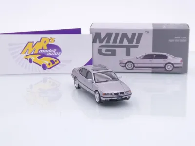 Preview: TSM MINI GT MGT00792-L # BMW 750IL (E38) 2000 LHD " Aspen Silver Metallic " 1:64
