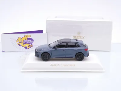 Preview: Norev 830120 # Audi RS3 Sportback Baujahr 2025 " dunkelgrau (Kemora Grey) " 1:43