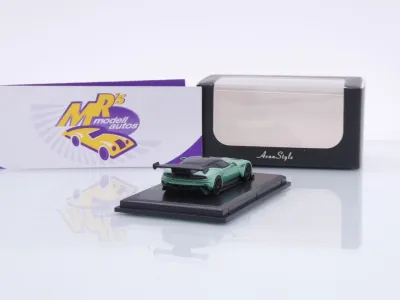 Preview: FrontiArt Avan Style HO-19 # Aston Martin Vulcan Baujahr 2017 " grünmetallic " 1:87