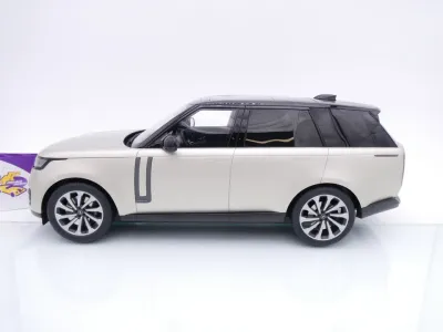 Preview: GT Spirit GT553 # Land Range Rover Sport P510E Baujahr 2023 " Fujiweiß - schwarz" 1:12