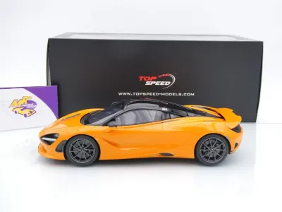 Preview: Top Speed TS0547 # McLaren 750S Sportwagen Baujahr 2023 " Papajaorange " 1:18