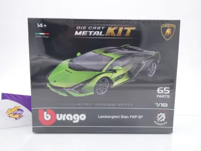 Bburago 18-15059 # Lamborghini Sian FKP 37 Baujahr 2019 " grünmetallic-schwarz " Bausatz 1:18