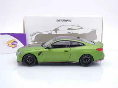 Preview: Minichamps 110023020 # BMW M4 CSL Coupe Baujahr 2023 " mattgrünmetallic " 1:18