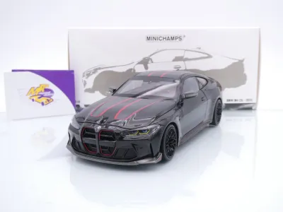 Minichamps 110023021 # BMW M4 CSL Coupe Baujahr 2023 " schwarz-carbon-rot " 1:18