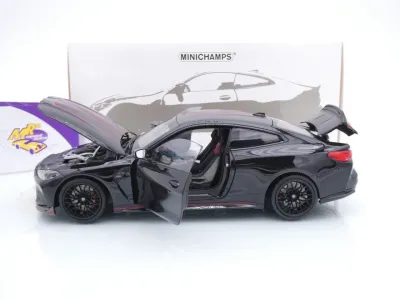Minichamps 110023021 # BMW M4 CSL Coupe Baujahr 2023 " schwarz-carbon-rot " 1:18