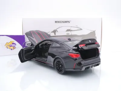 Minichamps 110023021 # BMW M4 CSL Coupe Baujahr 2023 " schwarz-carbon-rot " 1:18