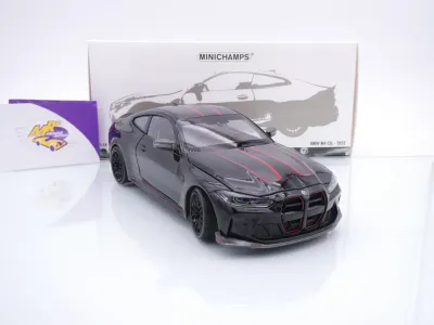 Minichamps 110023021 # BMW M4 CSL Coupe Baujahr 2023 " schwarz-carbon-rot " 1:18