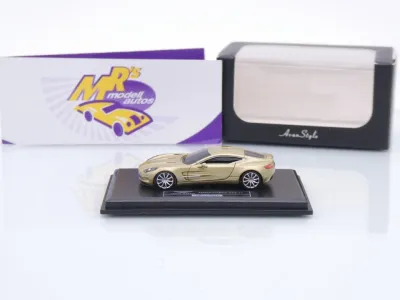 Preview: FrontiArt Avan Style HO-7 # Aston Martin One-77 Coupe Baujahr 2012 " goldmetallic " 1:87