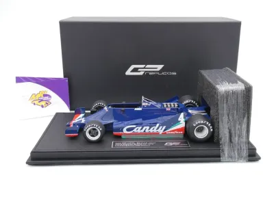 Preview: GP Replicas GP142B # Tyrrell Candy 009 F1 #4 3rd British 1979 " Jean-Pierre Jarier " 1:18