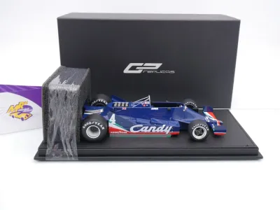 Preview: GP Replicas GP142B # Tyrrell Candy 009 F1 #4 3rd British 1979 " Jean-Pierre Jarier " 1:18