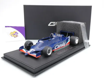 GP Replicas GP142A # Tyrrell Candy 009 F1 #3 3rd USA 1979 " Didier Pironi " 1:18