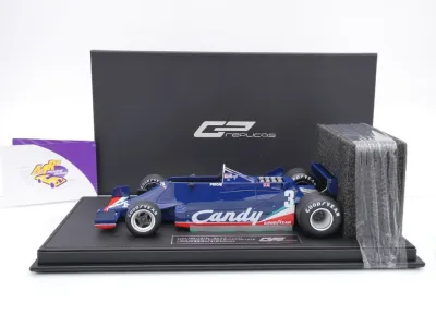 Preview: GP Replicas GP142A # Tyrrell Candy 009 F1 #3 3rd USA 1979 " Didier Pironi " 1:18